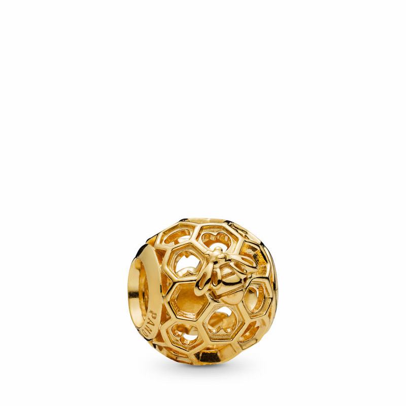 Pandora Australia Shine™ Honeybee Charm - 18ct Gold Plated | DJGOWZ468